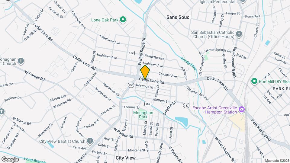 603 Cedar Lane Rd Mapa y Detalles de la Ubicación