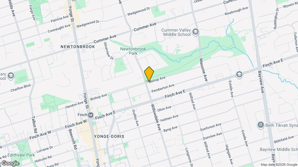 121 Bishop Ave Map and Location Details