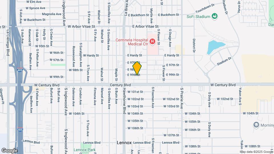 406 E 99th St Mapa y Detalles de la Ubicación