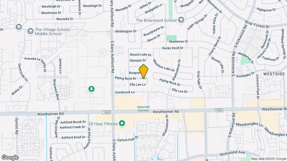 12439 Piping Rock Dr Mapa y Detalles de la Ubicación