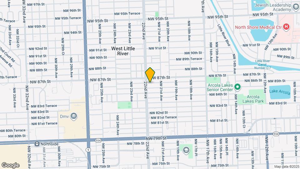 2184 NW 86th Terrace Map and Location Details