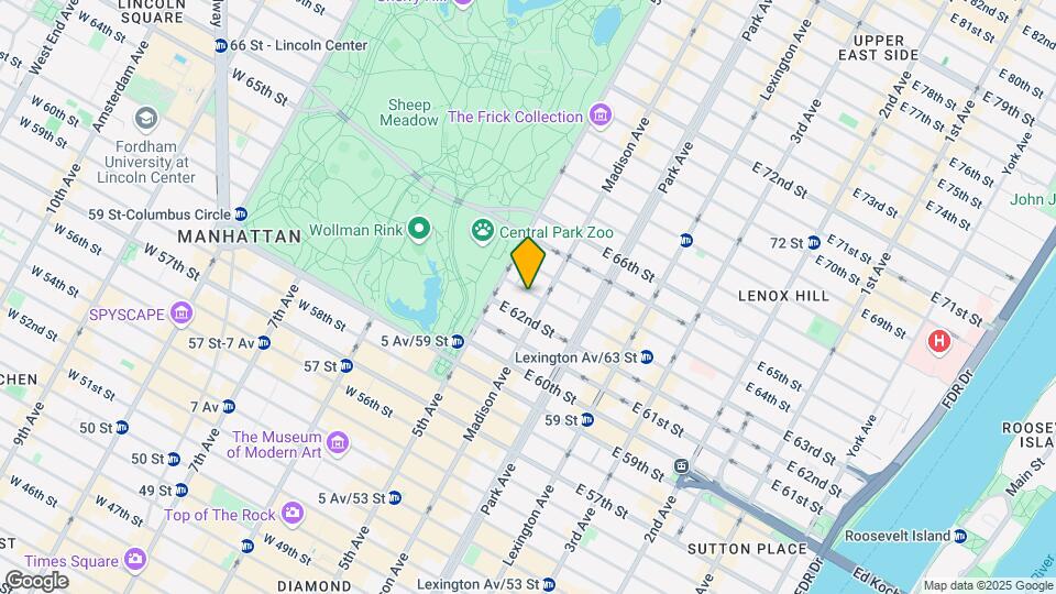 18 E 63rd St Map and Location Details