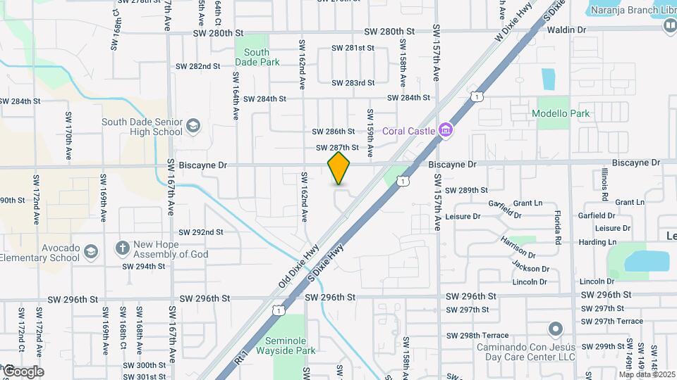 16245 SW 290th Terrace Map and Location Details