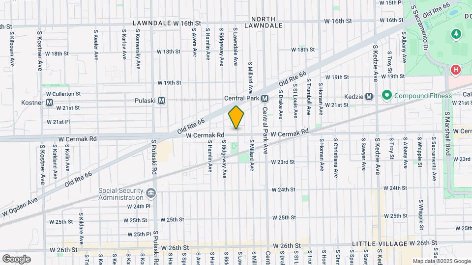 2144-2150 S Lawndale Ave Map and Location Details