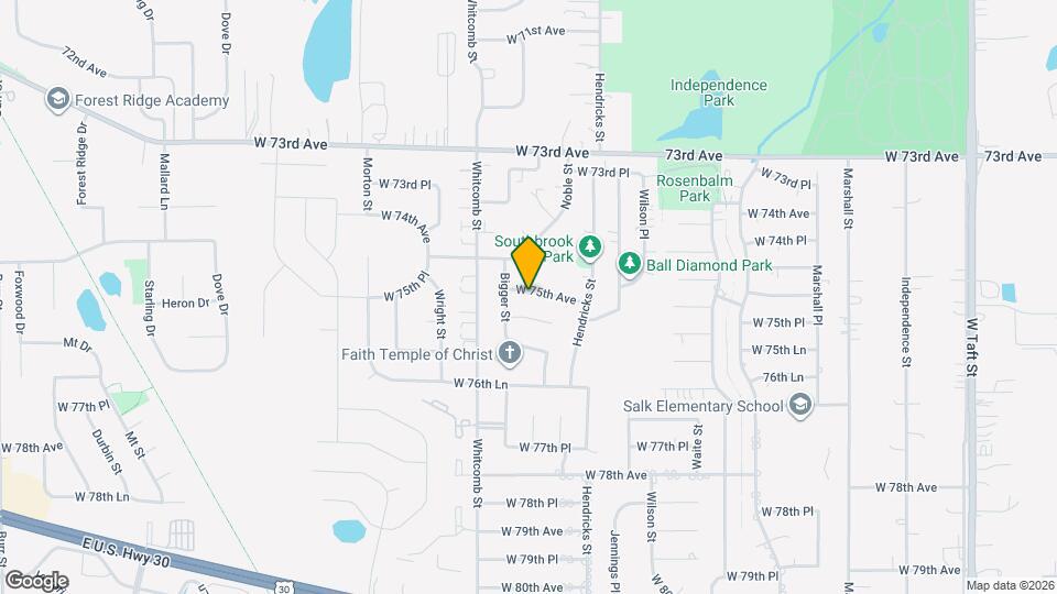 3729 W 75th Ave Mapa y Detalles de la Ubicación