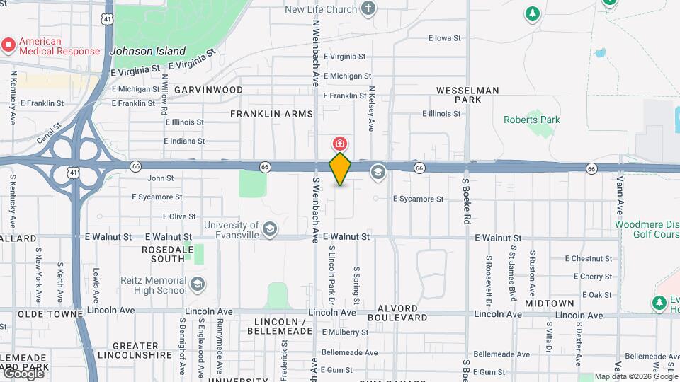 112 S Lincoln Park Dr Map and Location Details