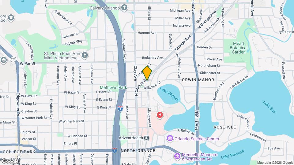 3227 N Orange Ave Map and Location Details