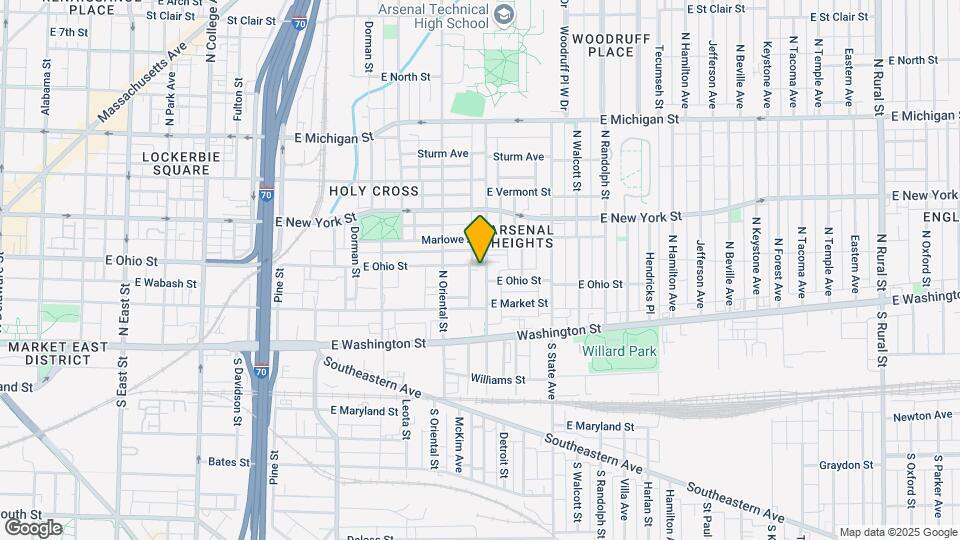 144 N Arsenal Ave Mapa y Detalles de la Ubicación