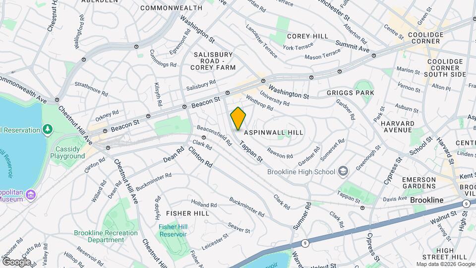 299 Tappan St, Unit 3 Map and Location Details