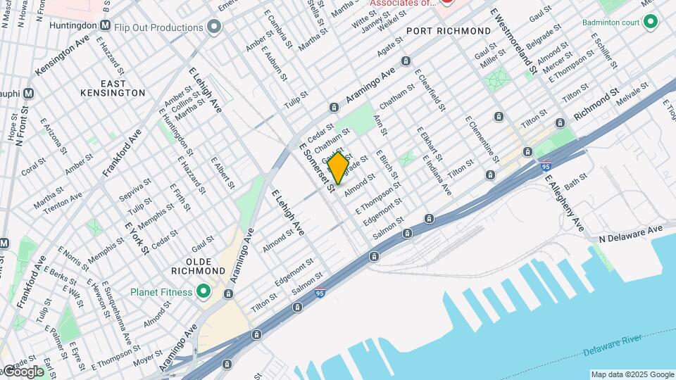 2553 E Somerset St Map and Location Details