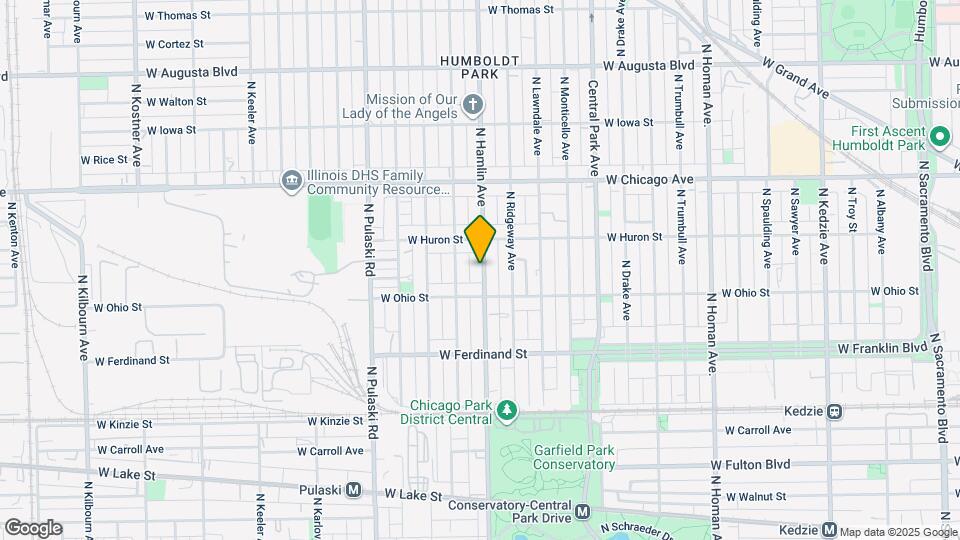 623 N Hamlin Ave Map and Location Details