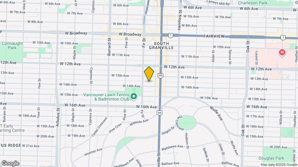 1565 W 14th Ave Map and Location Details
