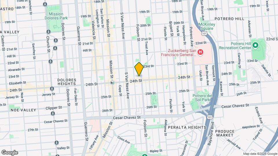 2782-2786 Folsom St Map and Location Details