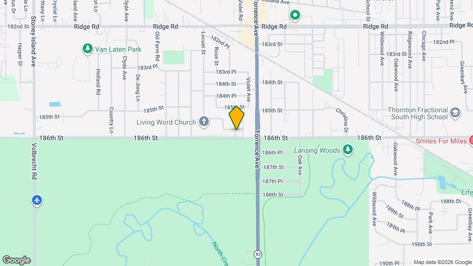 18555 Hickory St Map and Location Details