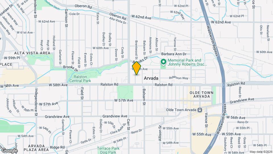 5850 Brentwood St, Unit A Map and Location Details