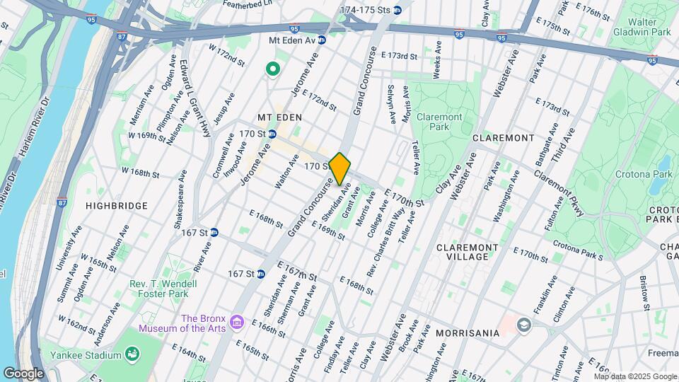 1353 Sheridan Ave Mapa y Detalles de la Ubicación