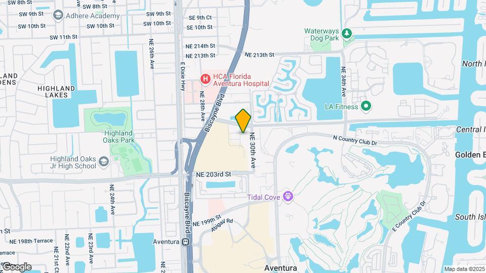Aventura ParkSquare Senior Living Map and Location Details