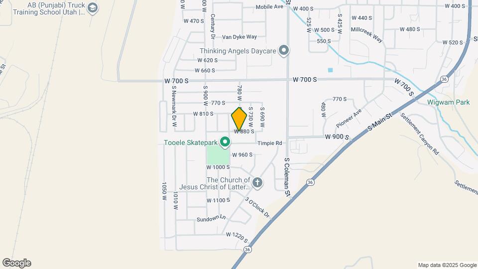 785 W 880 S Map and Location Details