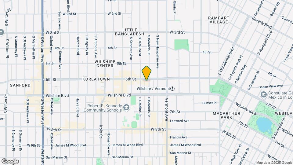 625 S Berendo St Map and Location Details