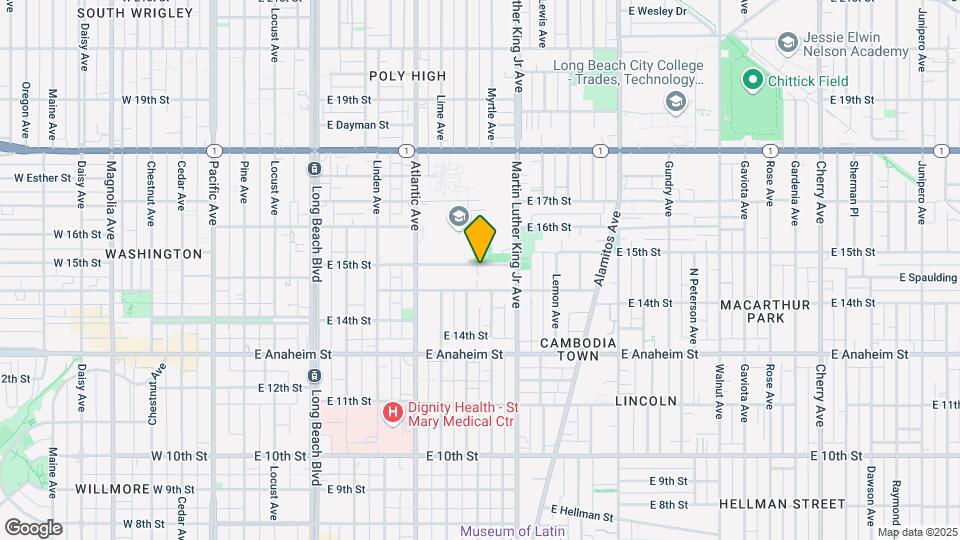 820 E 15th St Map and Location Details
