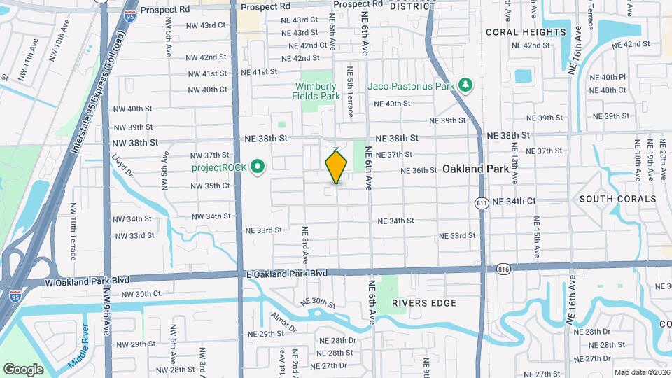 3455 NE 5th Ave Mapa y Detalles de la Ubicación