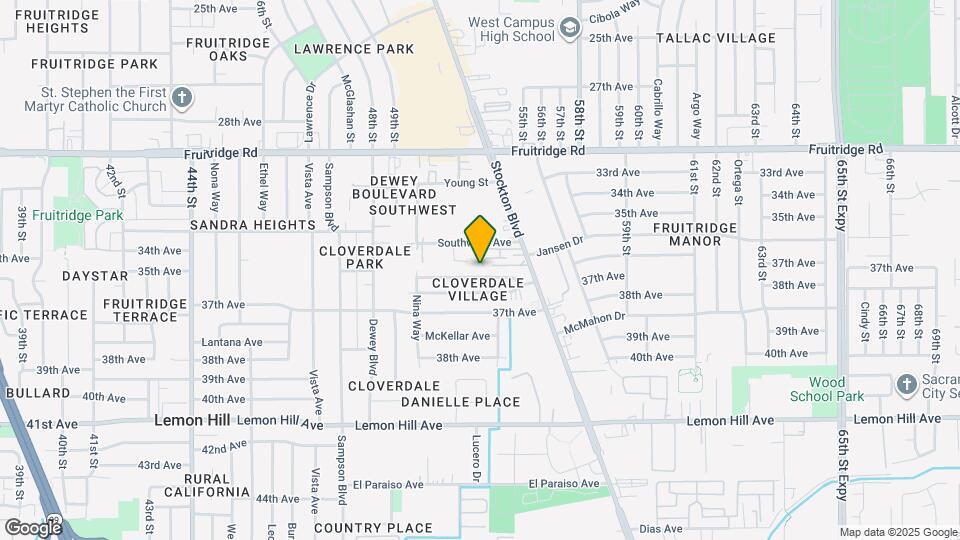 5227 Gordon Dr Mapa y Detalles de la Ubicación