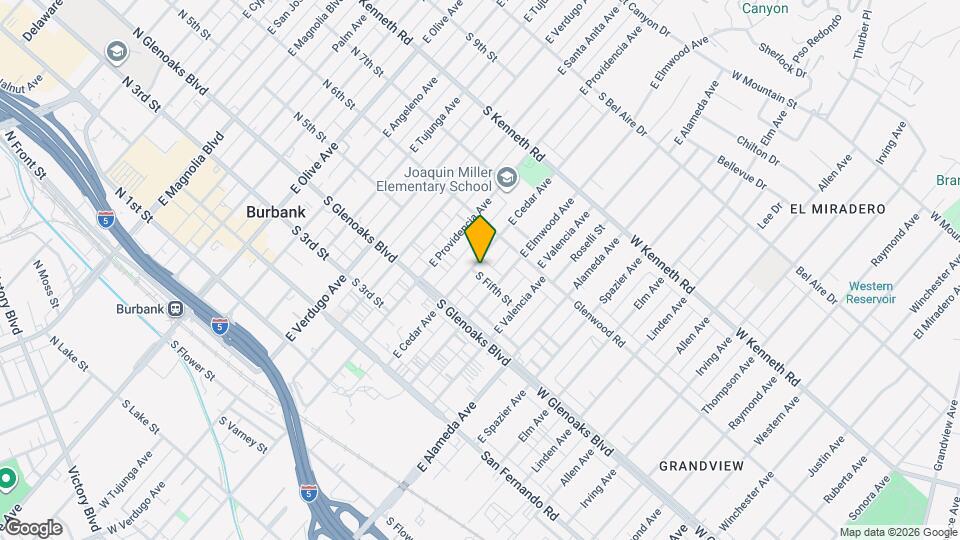 708 S 5th St, Unit C Map and Location Details