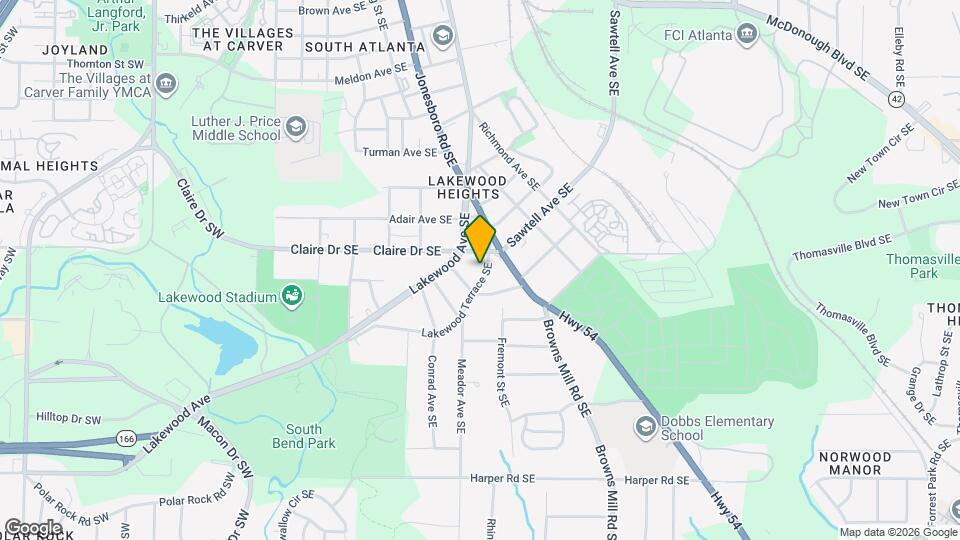 1827 Lakewood Ter SE Mapa y Detalles de la Ubicación