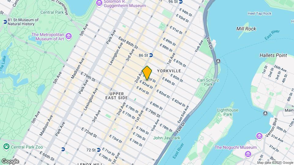 331 E 82nd St Mapa y Detalles de la Ubicación