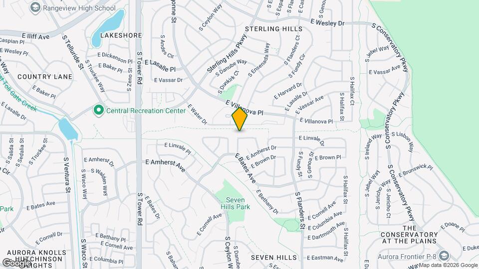 19223 E Linvale Pl Map and Location Details