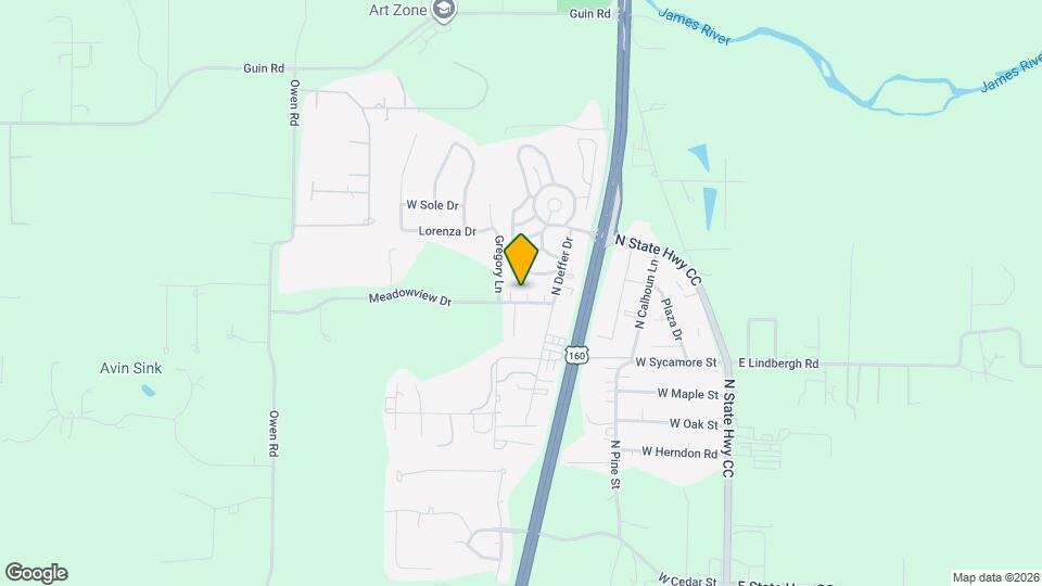 631 Meadowview Dr Map and Location Details