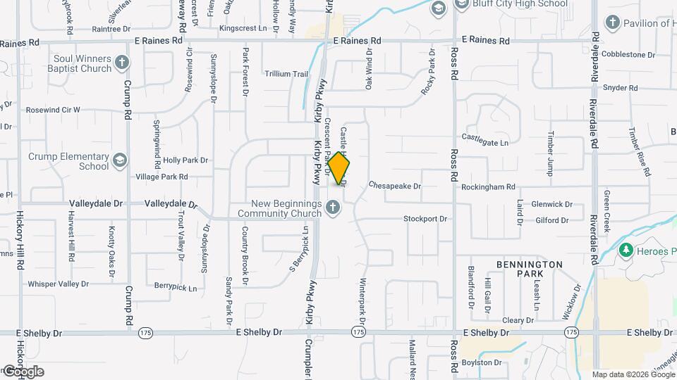 4433 Castle Heights Dr Map and Location Details