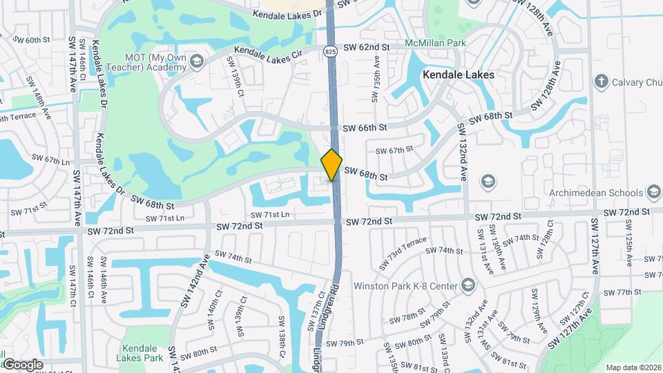 13726 Kendale Lakes Dr Map and Location Details