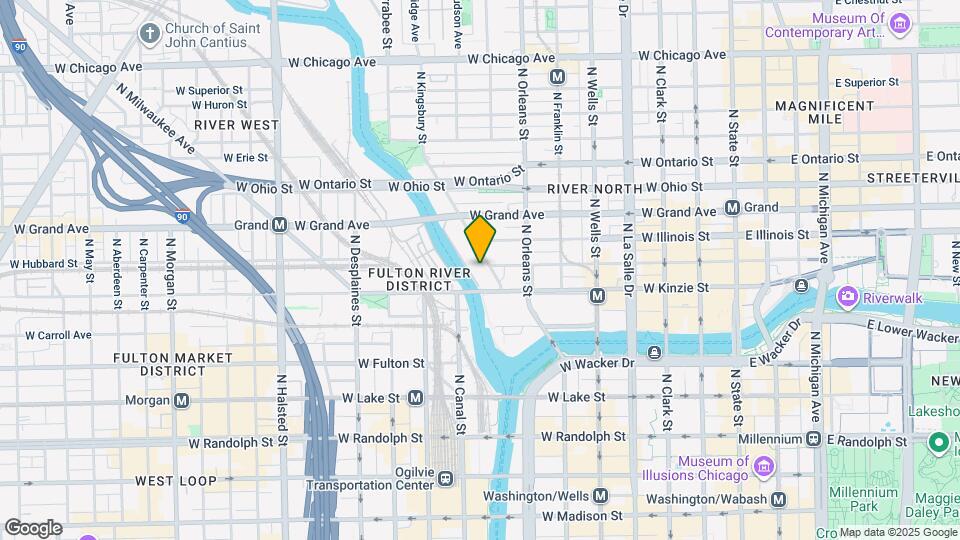 500 N Kingsbury St, Unit 2204 Mapa y Detalles de la Ubicación