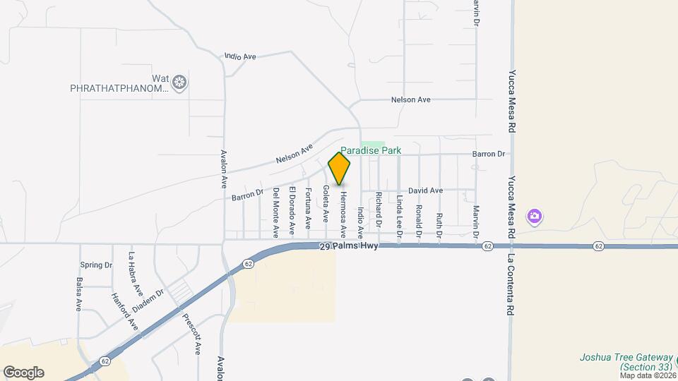 6348 Hermosa Ave Map and Location Details