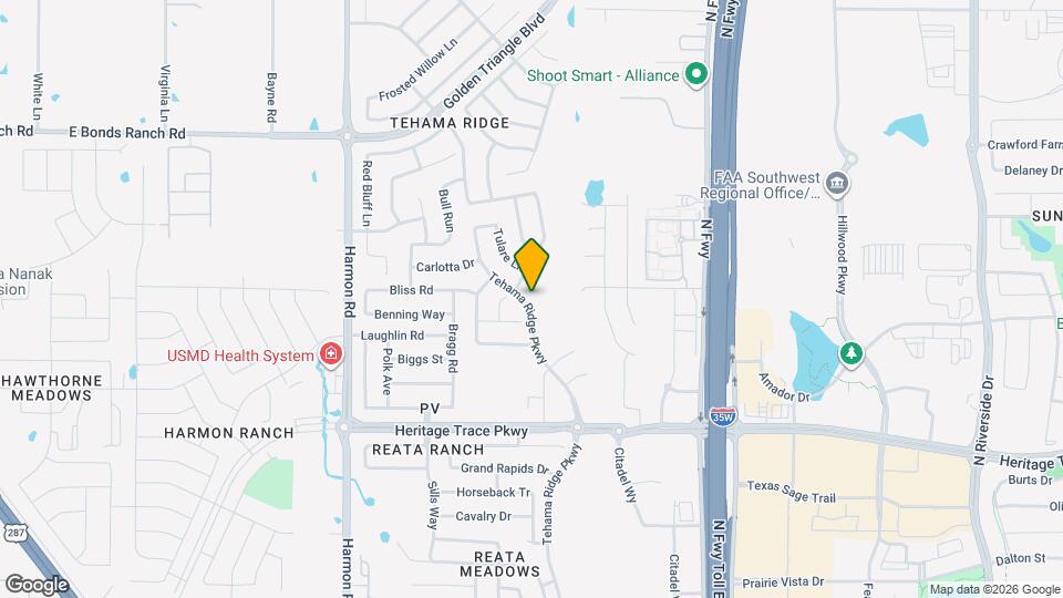 9844 Tehama Ridge Pkwy Map and Location Details