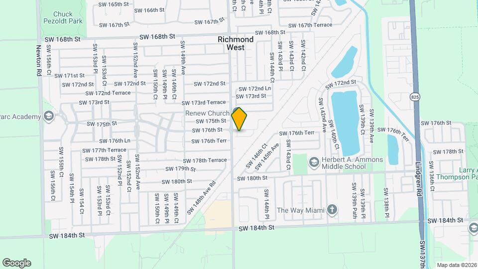 14631 SW 176th Terr Mapa y Detalles de la Ubicación