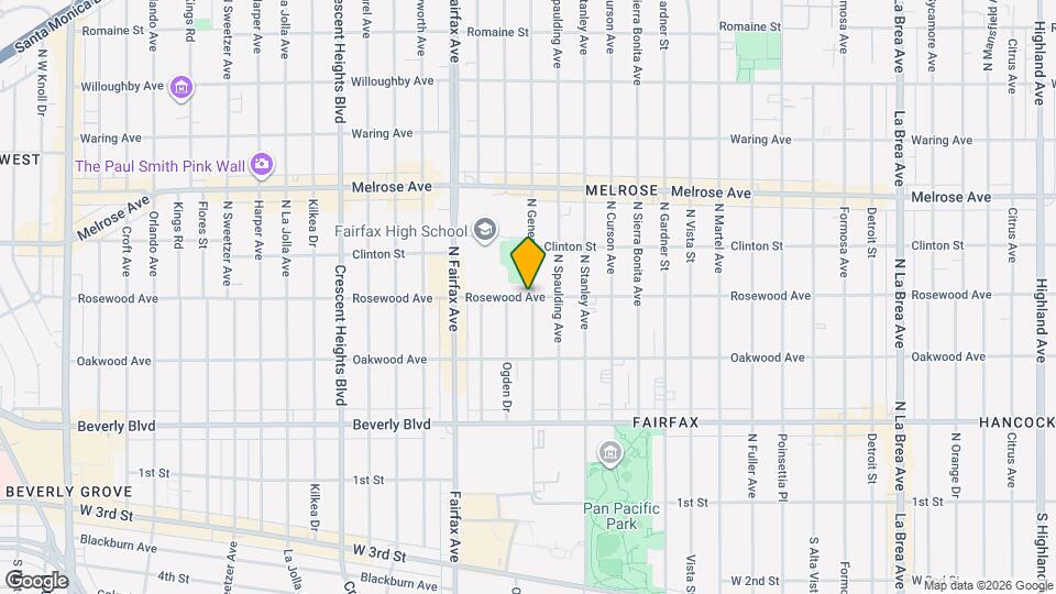 7758 Rosewood Ave Map and Location Details