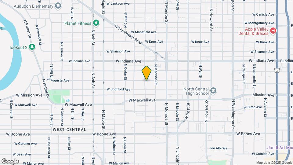1129 W Augusta Ave Mapa y Detalles de la Ubicación