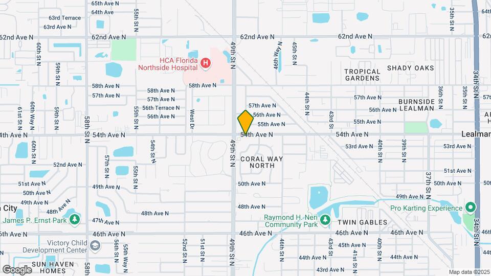 4800 54th Ave N Map and Location Details
