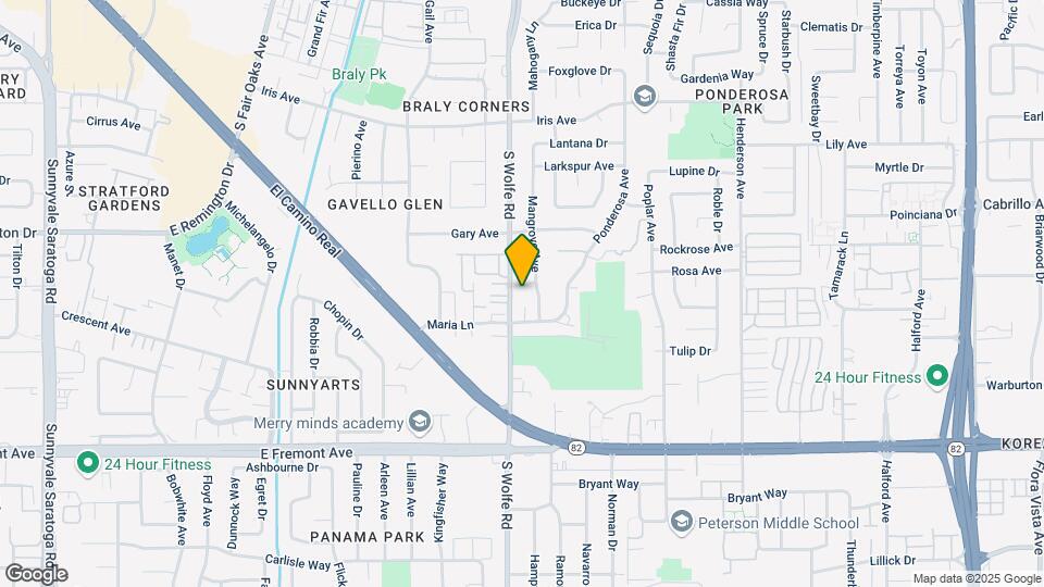 976 S Wolfe Rd Map and Location Details