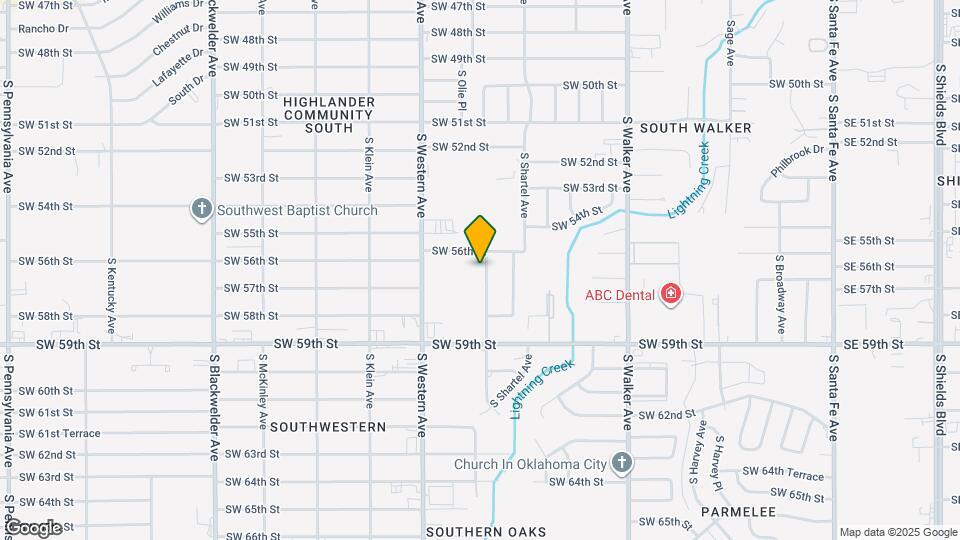 5717 S Francis Ave Map and Location Details