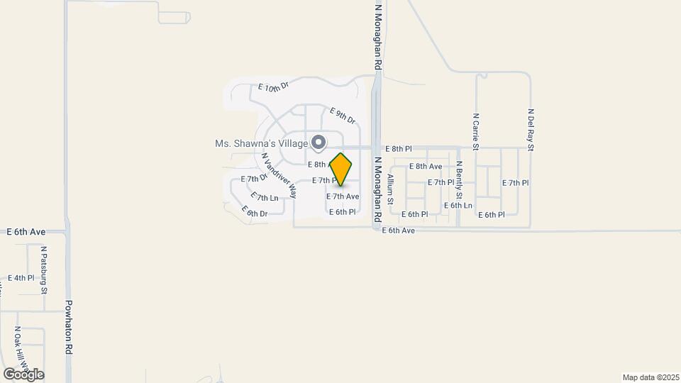 27897 E 7th Ave Map and Location Details