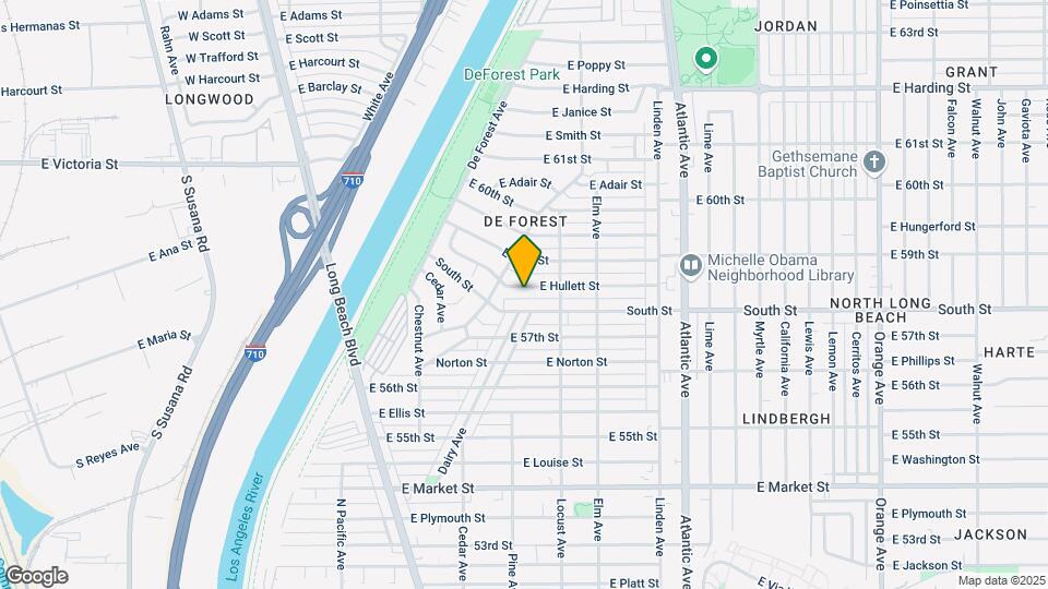 202 E Hullett St Map and Location Details
