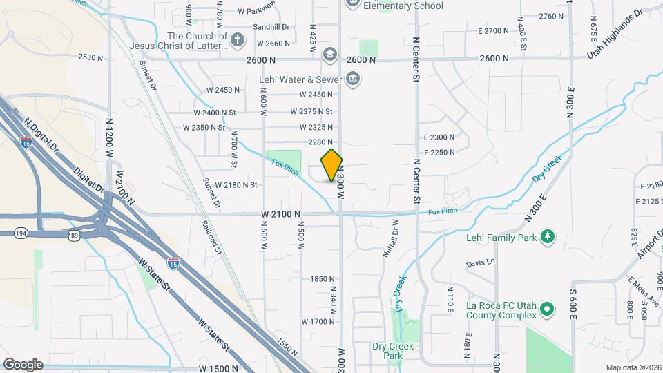 373 W 2200 N Mapa y Detalles de la Ubicación