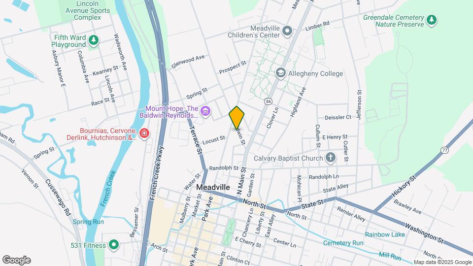 1/2 Baldwin St Map and Location Details