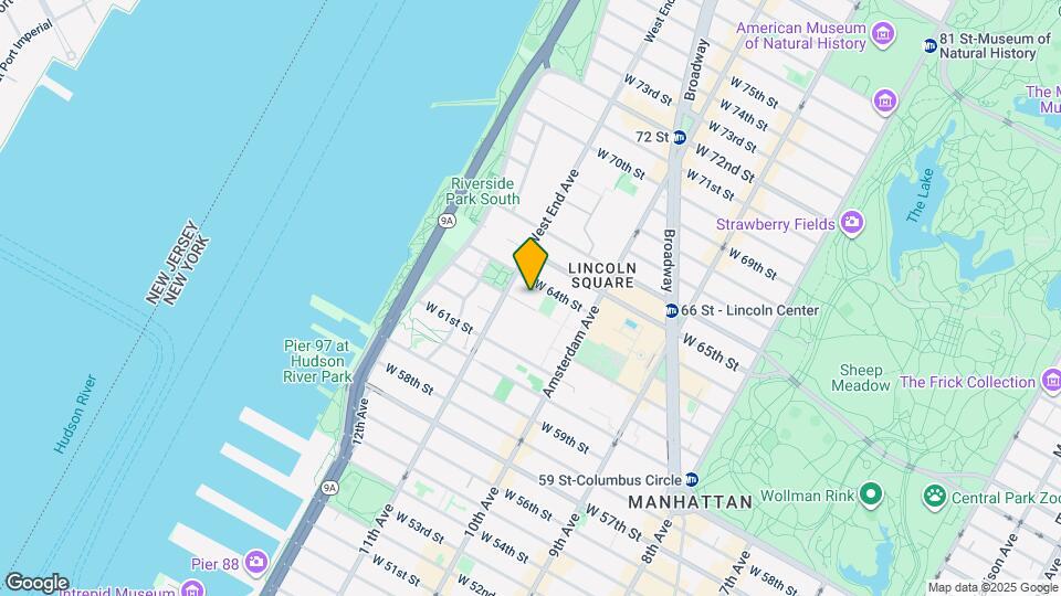 243 W 63rd St Map and Location Details