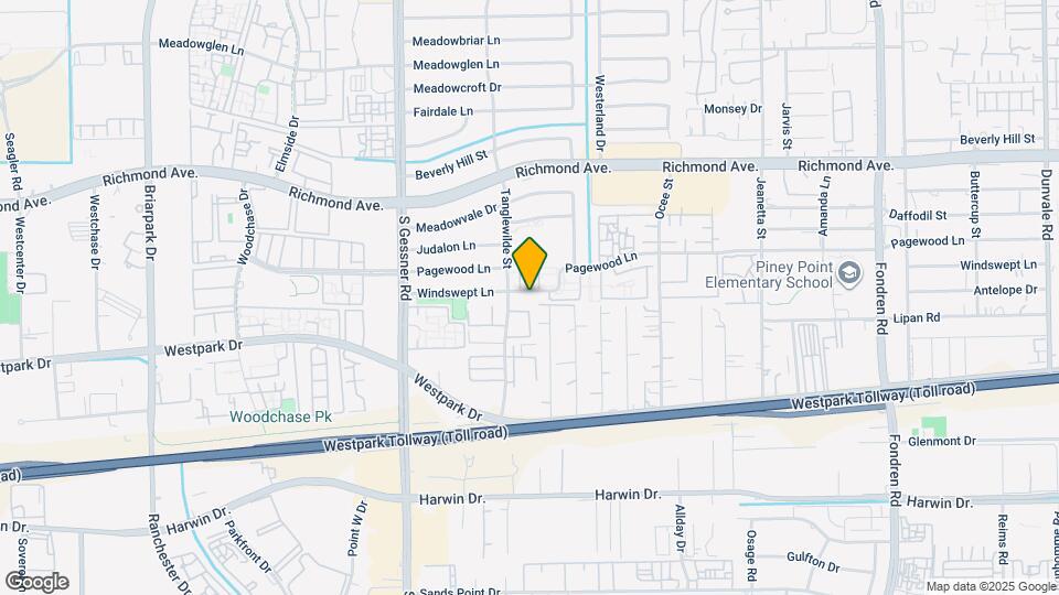 9509 Windswept Ln Map and Location Details