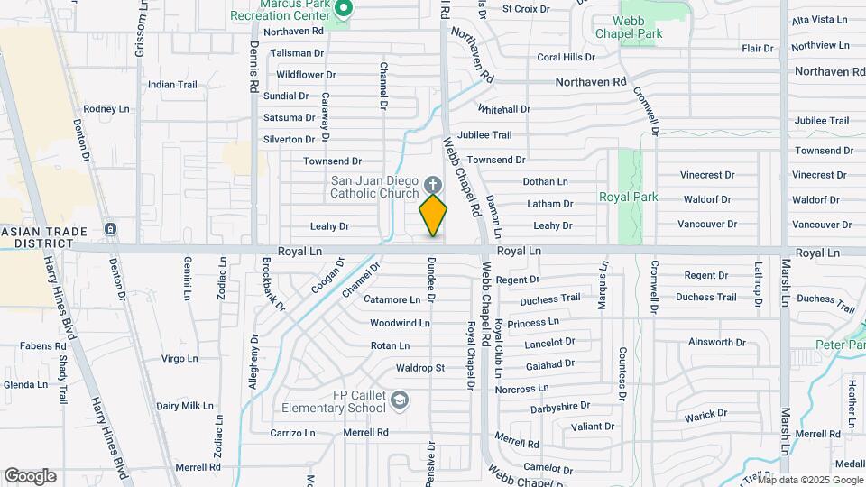 3155 Royal Ln Map and Location Details