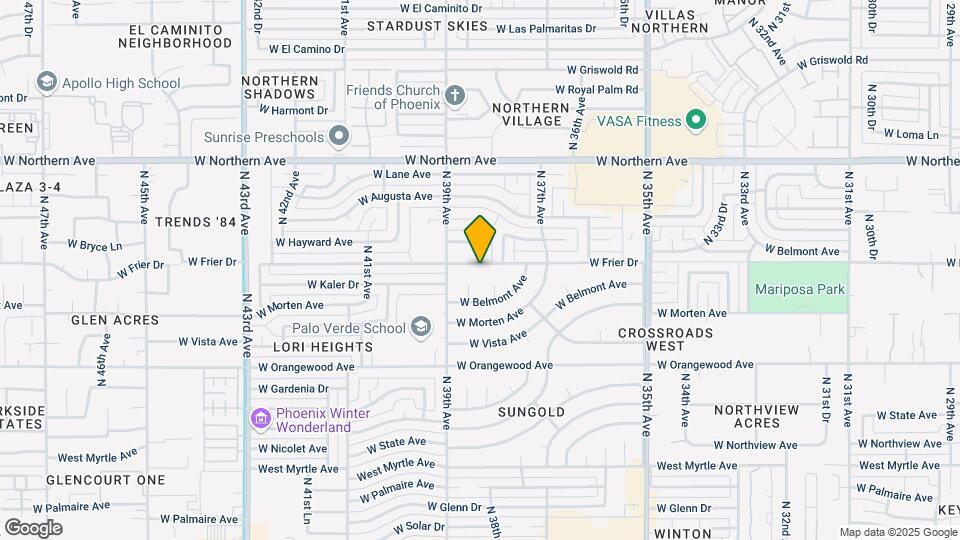 3817 W Frier Dr Map and Location Details